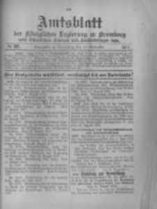 Amtsblatt der K&ouml;niglichen Preussischen Regierung zu Bromberg. 1917.09.15 No.37