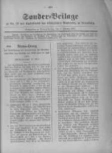 Amtsblatt der K&ouml;niglichen Preussischen Regierung zu Bromberg. 1917.10.13 No.41