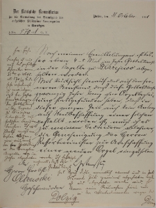List do ks. Olszewskiego 31.10.1901
