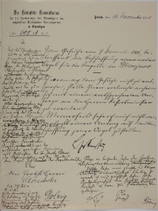 List do ks. Olszewskiego 26.11.1901