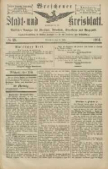 Wreschener Stadt und Kreisblatt: amtlicher Anzeiger f&uuml;r Wreschen, Miloslaw, Strzalkowo und Umgegend 1904.07.30 Nr88