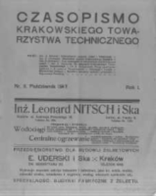 Czasopismo Krakowskiego Towarzystwa Technicznego. 1917 R.1 nr2