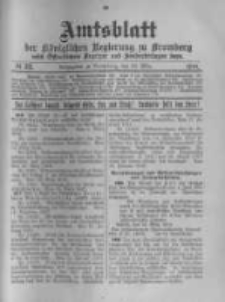 Amtsblatt der K&ouml;niglichen Preussischen Regierung zu Bromberg. 1918.03.23 No.12