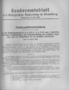 Amtsblatt der K&ouml;niglichen Preussischen Regierung zu Bromberg. 1918.05.04 No.18