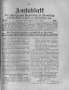 Amtsblatt der K&ouml;niglichen Preussischen Regierung zu Bromberg. 1918.04.27 No.17
