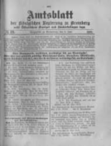 Amtsblatt der K&ouml;niglichen Preussischen Regierung zu Bromberg. 1918.06.08 No.23