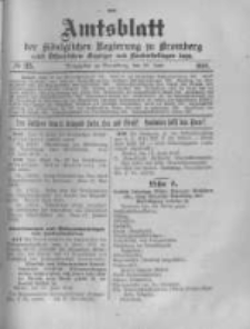 Amtsblatt der K&ouml;niglichen Preussischen Regierung zu Bromberg. 1918.06.22 No.25