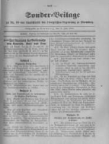 Amtsblatt der K&ouml;niglichen Preussischen Regierung zu Bromberg. 1918.07.27 No.30