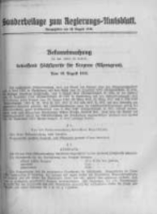 Amtsblatt der K&ouml;niglichen Preussischen Regierung zu Bromberg. 1918.08.10 No.32
