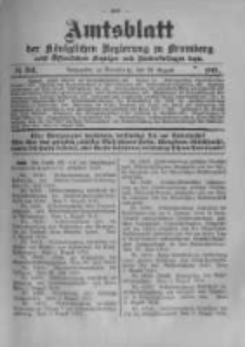 Amtsblatt der K&ouml;niglichen Preussischen Regierung zu Bromberg. 1918.08.24 No.34