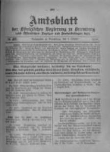 Amtsblatt der K&ouml;niglichen Preussischen Regierung zu Bromberg. 1918.10.05 No.40