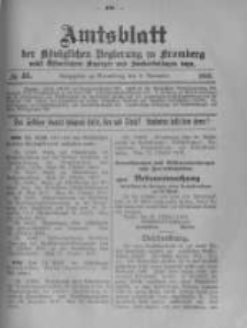 Amtsblatt der K&ouml;niglichen Preussischen Regierung zu Bromberg. 1918.11.09 No.45