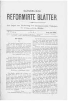 Evangelisch Reformirte Bl&auml;tter. 1896 Jg.6 nr6