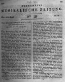 Allgemeine Musikalische Zeitung. 1817 no.18