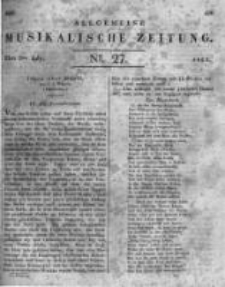 Allgemeine Musikalische Zeitung. 1823 no.27