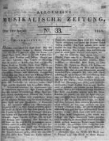 Allgemeine Musikalische Zeitung. 1823 no.33