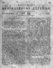 Allgemeine Musikalische Zeitung. 1823 no.42