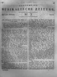 Allgemeine Musikalische Zeitung. 1828 no.7
