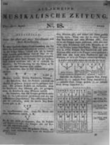 Allgemeine Musikalische Zeitung. 1828 no.18