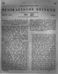 Allgemeine Musikalische Zeitung. 1828 no.27
