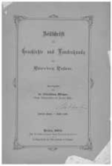 Zeitschrift f&uuml;r Geschichte und Landeskunde der Provinz Posen. 1883 Bd.2 Heft 1