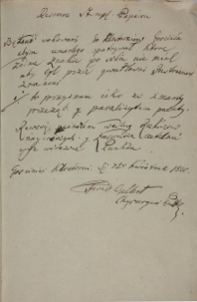 Notatka o niezidentyfikowanym zmarłym 07.04.1810