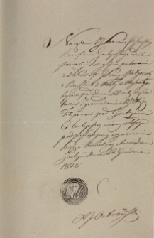 Zgoda na poch&oacute;wek 22.12.1823