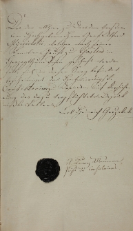 Pismo w sprawie poch&oacute;wku Mycielskiego