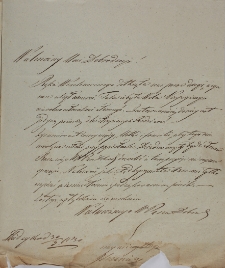 Prośba o poch&oacute;wek na cmentarzu klasztornym 30.03.1830