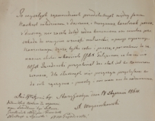 Prośba o zawarcie związku małżeńskiego na Świętej Górze 17.01.1864