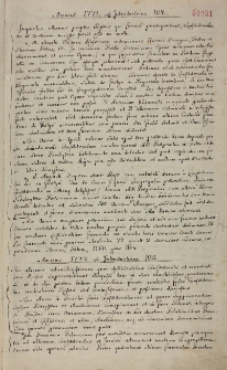 Zapiski kronikarskie z lat 1771-1786