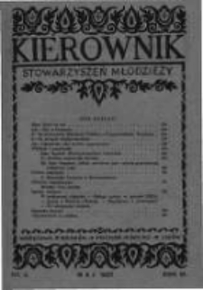 Kierownik Stowarzyszeń Młodzieży. 1927 R.6 nr5