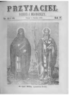 Przyjaciel Dzieci i Młodzieży: pismo obrazkowe. 1872 R.4 nr12-13