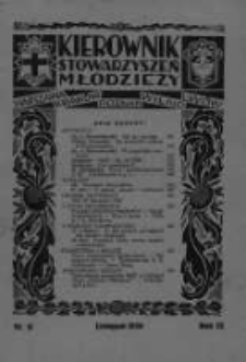 Kierownik Stowarzyszeń Młodzieży. 1930 R.9 nr11