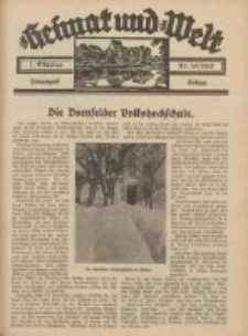Heimat und Welt: Heimatpost: Beilage 1932.10.01 Nr38