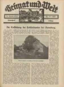 Heimat und Welt: Heimatpost: Beilage 1933.09.16 Nr37