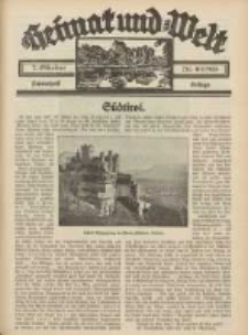Heimat und Welt: Heimatpost: Beilage 1933.10.07 Nr40