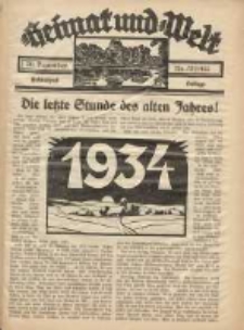 Heimat und Welt: Heimatpost: Beilage 1933.12.30 Nr52