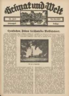 Heimat und Welt: Heimatpost: Beilage 1934.07.14 Nr28
