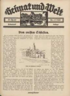 Heimat und Welt: Heimatpost: Beilage 1935.04.27 Nr17