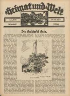 Heimat und Welt: Heimatpost: Beilage 1935.07.13 Nr28