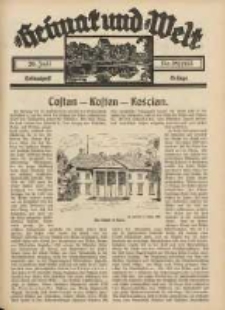 Heimat und Welt: Heimatpost: Beilage 1935.07.20 Nr29