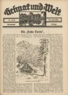 Heimat und Welt: Heimatpost: Beilage 1935.07.27 Nr30