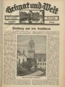 Heimat und Welt: Heimatpost: Beilage 1936.01.11 Nr2