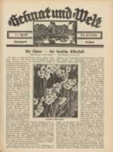 Heimat und Welt: Heimatpost: Beilage 1936.04.11 Nr15