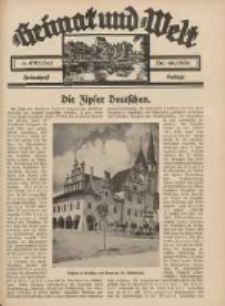 Heimat und Welt: Heimatpost: Beilage 1936.10.03 Nr40