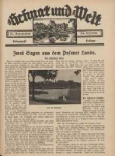 Heimat und Welt: Heimatpost: Beilage 1936.11.21 Nr47