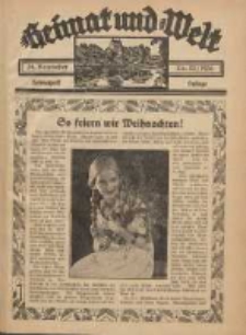Heimat und Welt: Heimatpost: Beilage 1936.12.24 Nr52