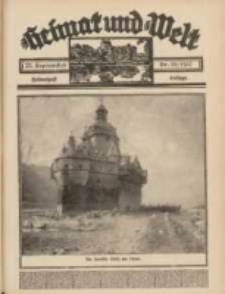 Heimat und Welt: Heimatpost: Beilage 1937.09.25 Nr39