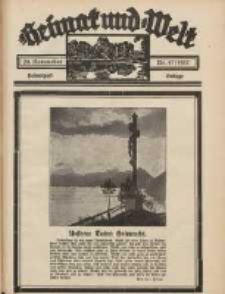Heimat und Welt: Heimatpost: Beilage 1937.11.20 Nr47